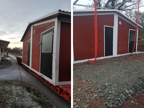 Brandklassat pannrum med allt installerat